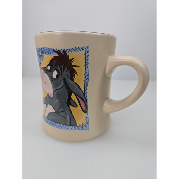 Walt Disney World Winnie The Pooh Eeyore with Blue Bird Coffee Mug Words Inside - Picture 6 of 6